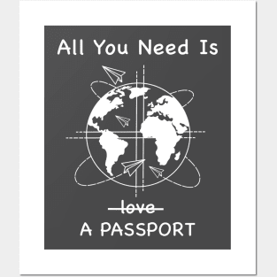 All you need is a passport Posters and Art